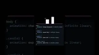 COOL Candle Animation Using CSS! #css #webdevelopment #shortsfeed