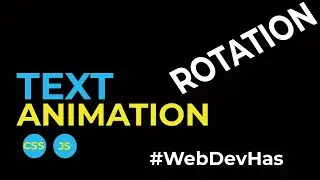 How to Create a Rotating Text Animation with CSS & JS