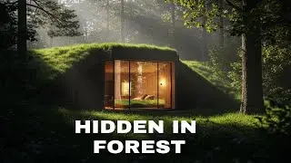 I Built a Hidden Underground House in the Forest 🌿 ASMR | No Music, No Talking