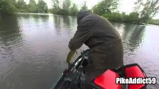 P&ecirc;che du brochet en Barque du 31.05.2015 Pike Addict 59