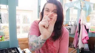 Starting seeds in the Window Greenhouse (Slowly After Being Sick) | VLOG