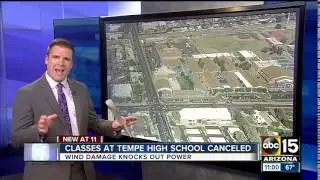 Strong winds cancel Tempe High School classes