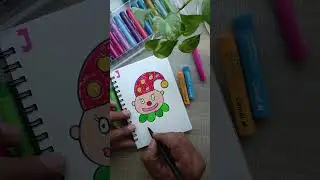 Draw J for Joker | Alphabet for Kids | Learn Drawing Everyday | Nursery Art Ideas #shorts #viral