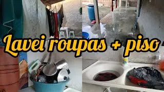 HOJE FOI DIA DE LAVAR ROUPAS MAIS PiSO