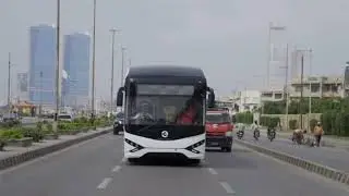 karachi electric bus service resumed today