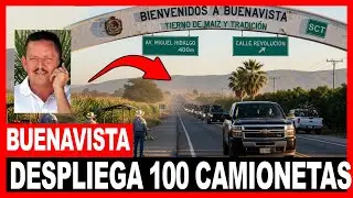CJNG Despliega 100 camionetas a Buenavista: Megaconvoy va por el Abuelo Farias en Michoacan