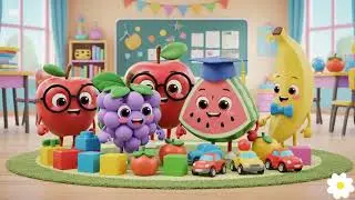 Numbers 1&ndash;15 with Cute Fruits 🍎🍌 | Sensory Learning for Babies | SENSORY BABY DAYS