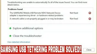 SAMSUNG Moblie USB Remote NDIS Network Device adapter problem | usb tethering problem | NDIS problem