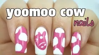 Cute yoomoo cow nail art design | Lucy's Stash