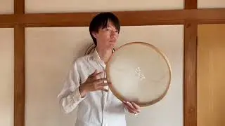 直径３５センチ　フレームドラム/ベンディール　ホワイト