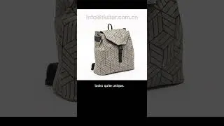 Simple Trendy Eco-Friendly Backpack Large Capacity Bag Diamond Pattern Geometry  | Twinkling Star