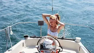 two girls on a boat!