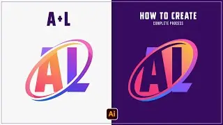 Initial letters icon design using circle | Adobe Illustrator