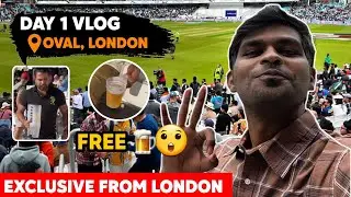 WTC Final - Day 1 Vlog | Englandல இத செஞ்சா Free Beer 🍺😲| Exclusive From London |  CricAnandha Vlog