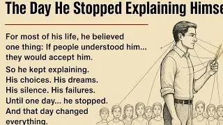 The Day He Stopped Explaining Himself l  Believed On yourself l English learning 