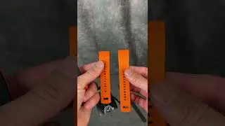 Ritche Watch Bands Orange Silicone Rubber Watch Strap #shorts