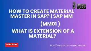 MM01: How to create a Material Master in SAP, SAP MM #SAPMM #Materialmaster #sapmm #sapmmtraining