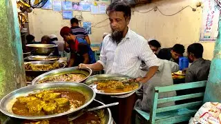 Bangladeshi Cheapest Food | Rice with 10 Types Yummy Fish Curry | Bengali Street Food #shorts