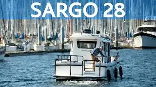 Могучий Sargo 28 | Виртуальный тур по выставке лодок в Сиэтле