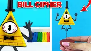 Bill Cipher &laquo;Gravity Falls&raquo; a Trevor Henderson creation! *how to make* | Clay Kamilla Tutorial