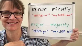How to Pronounce Minor, Minority, Major and Majority