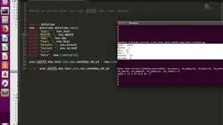 Python How to get current time and break up into year, month, day, minute and second