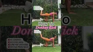 Know how to Donkey Kick ✅ #glutes #donkeykick #fitness #exercise #workout #tips #howto #beginner