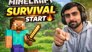 Minecraft Survival Start 😲 | Pehla Din Minecraft Mein | Hindi Gameplay