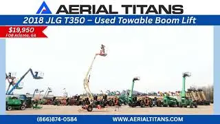 FOR SALE: 2018 JLG T350 Towable Boom Lift | Low Hours | $19,950