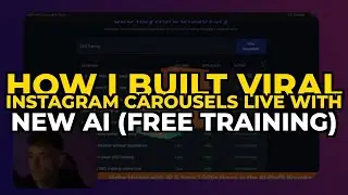 How I Built Viral Instagram Carousels LIVE with NEW AI (Free Training)