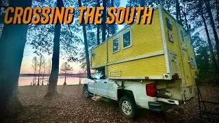 Alabama to Texas- Free Camping in our Self Built Truck Camper