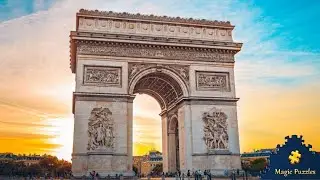 Solving Magic Jigsaw Puzzles 346 (140🧩) Arch of Triumph in Paris 🇫🇷
