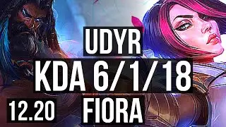 UDYR vs FIORA (TOP) | 6/1/18 | KR Diamond | 12.20
