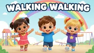 👣 Walking Walking – Action Song for Kids 🎶 _ Move & Dance with Us! 🌈 #ActionSong #ActionSong