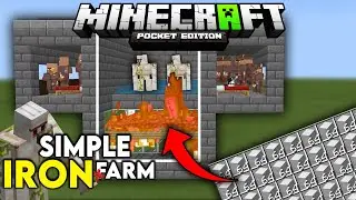 Minecraf Bedrockt: Easiest Iron Farm Tutorial 1.17 & 1.16 (MCPE/Xbox/PS4/Switch/Windows10)