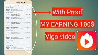 My 100 $ earning proof in Vigo video app | Vigo video india