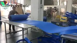 Bulk production of corflute roll sheets