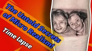 Secrets of Micro Realistic Portrait Tattoo |Time Lapse Tutorial