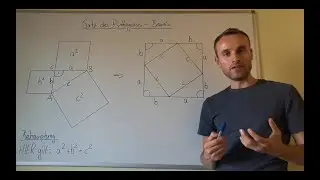 Satz des Pythagoras - Beweis über Flächeninhalt eines Quadrats