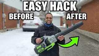 SNOW REMOVAL HACK: USING THE EGO BLOWER FOR A RESIDENTIAL DRIVEWAY.