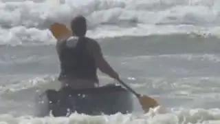 ocean canoeing with an oldtown canoe