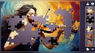 The Music of Colors🎶🎻🎨🧩 //artistic jigsaw puzzle game 🧩//@jigsawpuzzle45