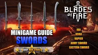 All 5 Swords Hammer Minigame Guide - Max Stars - Blades Of Fire Forge Walkthrough