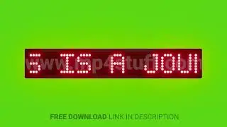 Success Is a Journey, Not a Destination Scrolling Red Dot Matrix LED Text Animation on Green Screen