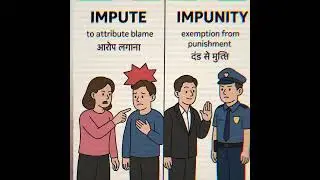 difference between impute and impunity