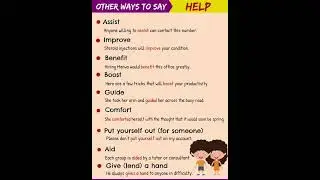 HELP synonyms