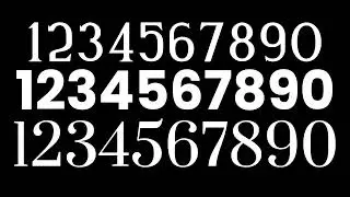 raining tacos audio with numbers with different fonts on 0.2x speed