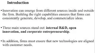 Strategic Management of Technology (L3)