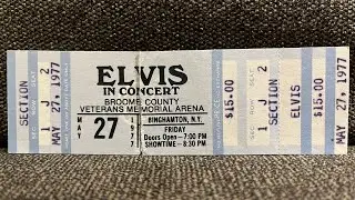 Elvis Presley Ticket May 27, 1977. The King&rsquo;s Court