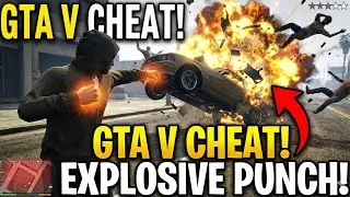 I use explosive Punch Cheat code In GTA V 😱😱 #gaming #gtav